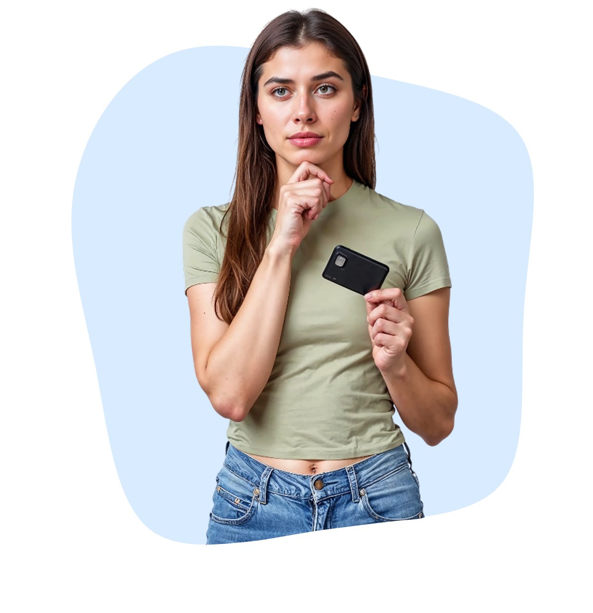 Woman with credit card